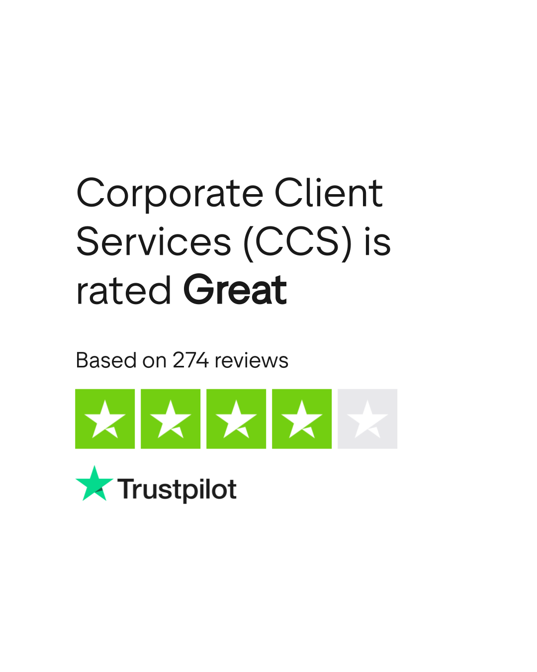 Corporate Client Services (CCS) Reviews