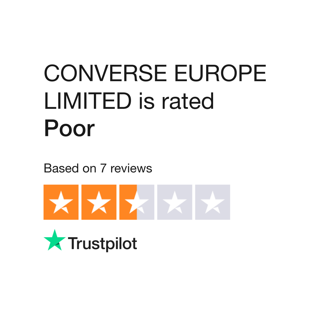 Duplikere and Republik CONVERSE EUROPE LIMITED Reviews | Read Customer Service Reviews of converse .co.uk