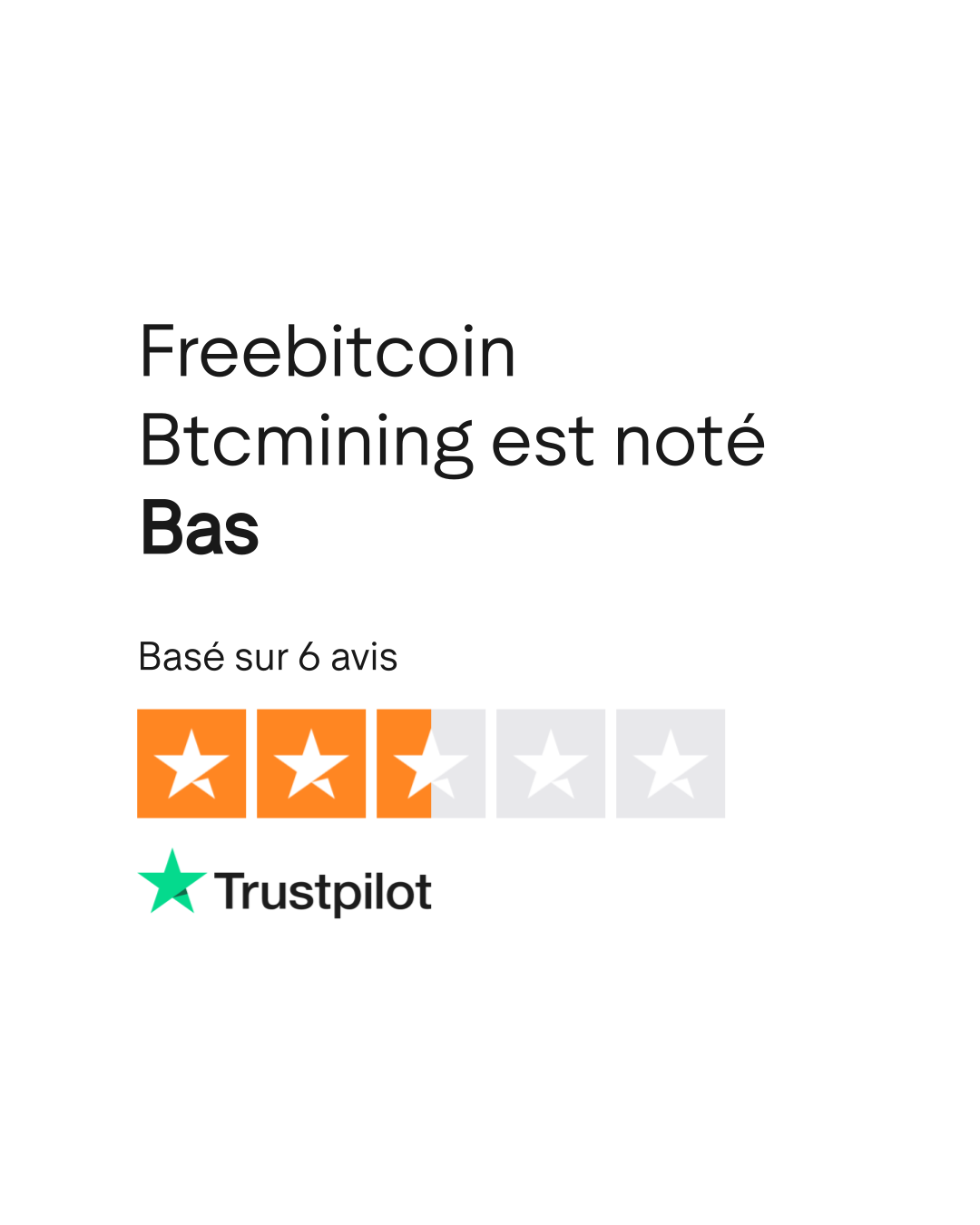 Avis de Freebitcoin Btcmining | Lisez les avis marchands de freebitcoin .btcmining.best