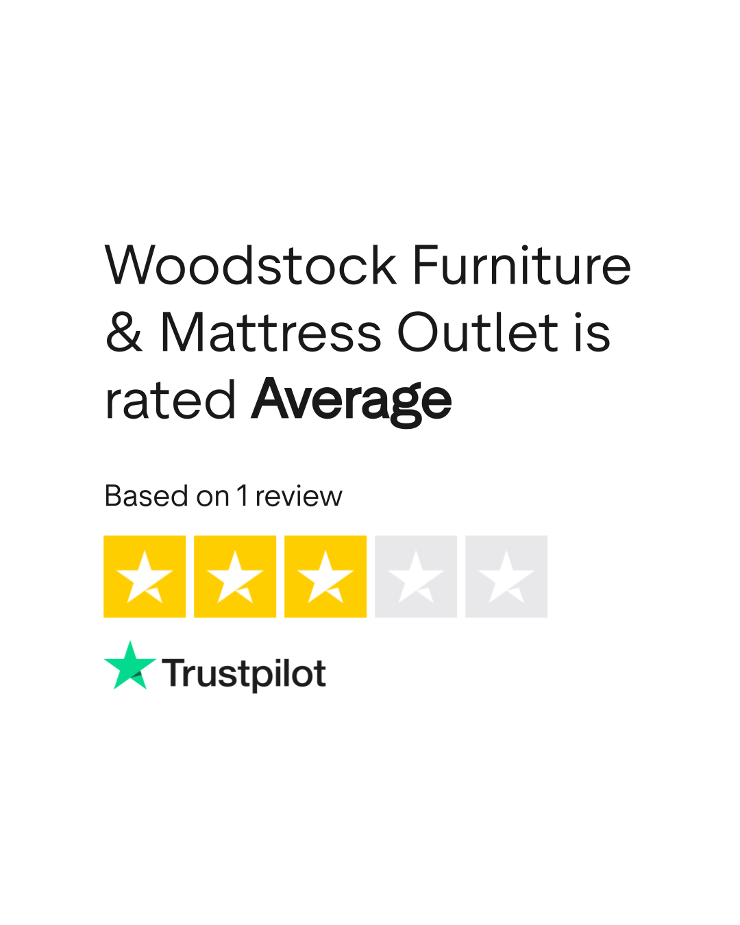 Woodstock Furniture & Mattress Outlet Reviews Read Customer Service