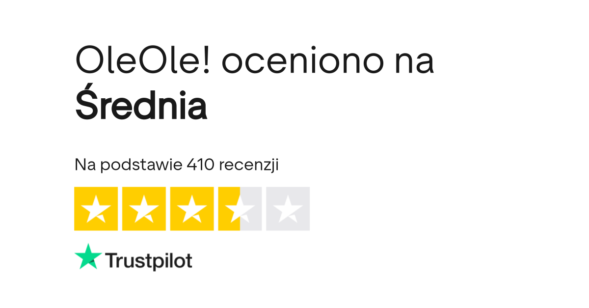 OleOle! Recenzje | Czytaj recenzje klientów na temat oleole.pl