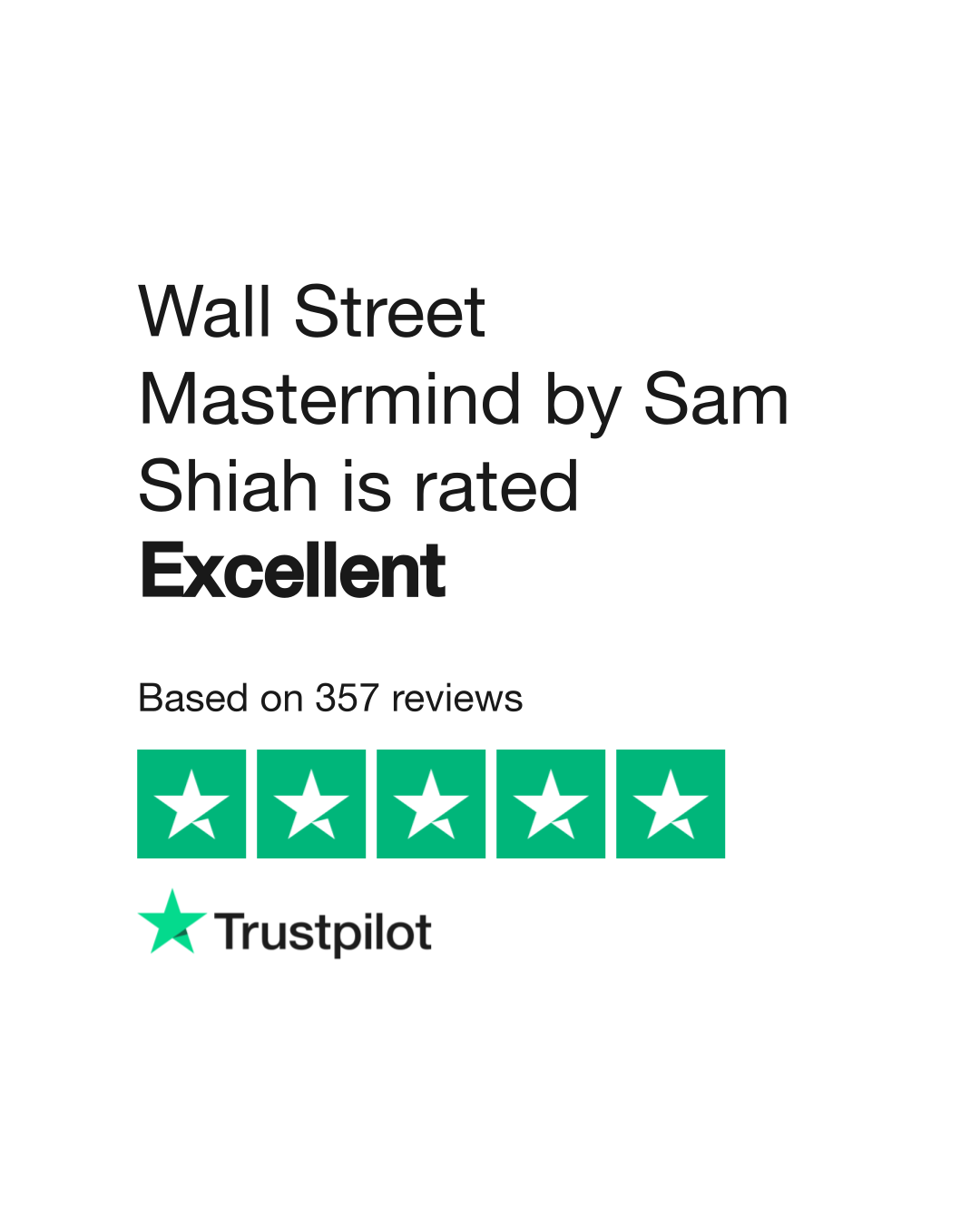 Wall Street Mastermind by Sam Shiah Reviews | Read Customer Service