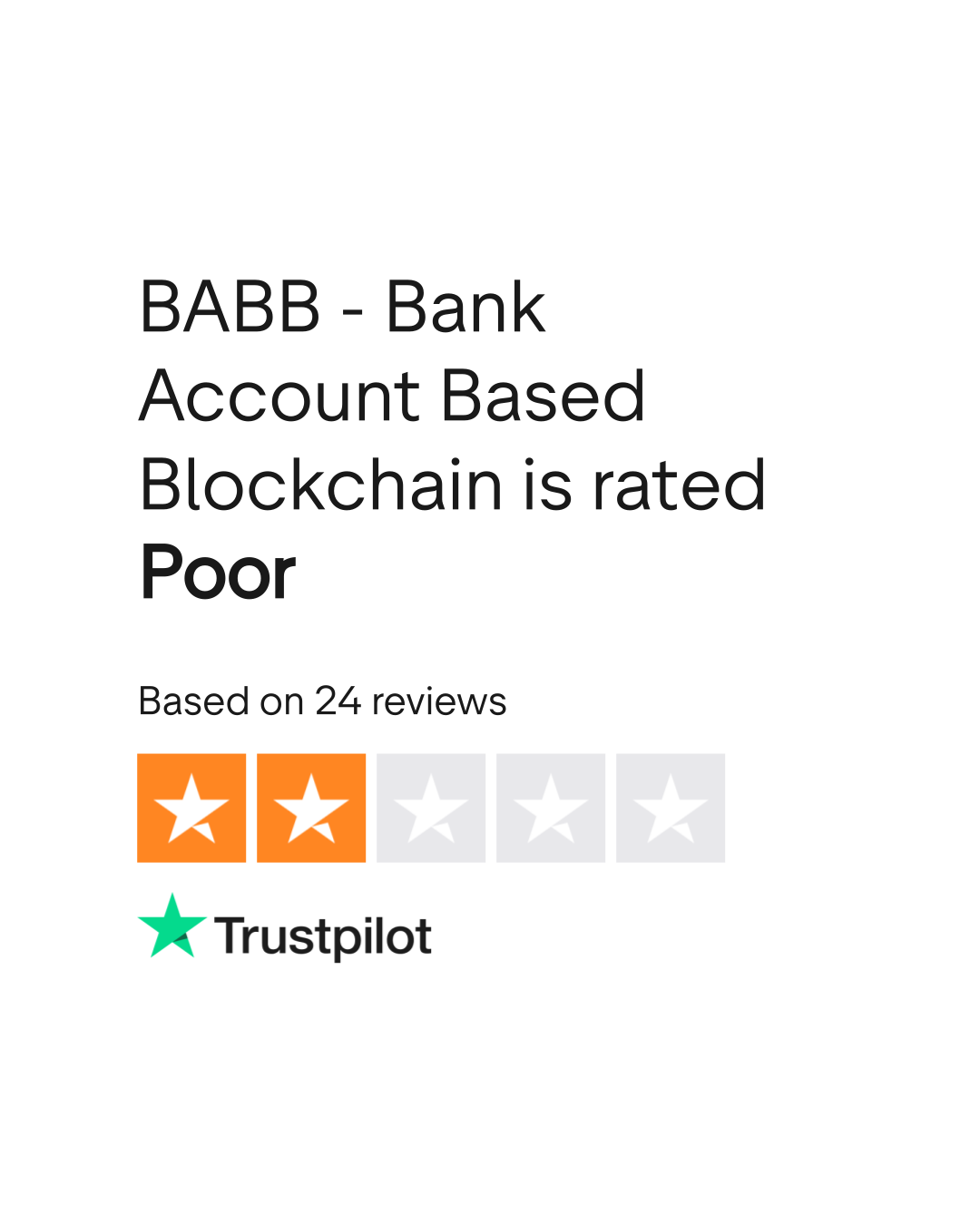 BABB - Bank Account Based Blockchain Reviews | Read Customer Service  Reviews of getbabb.com