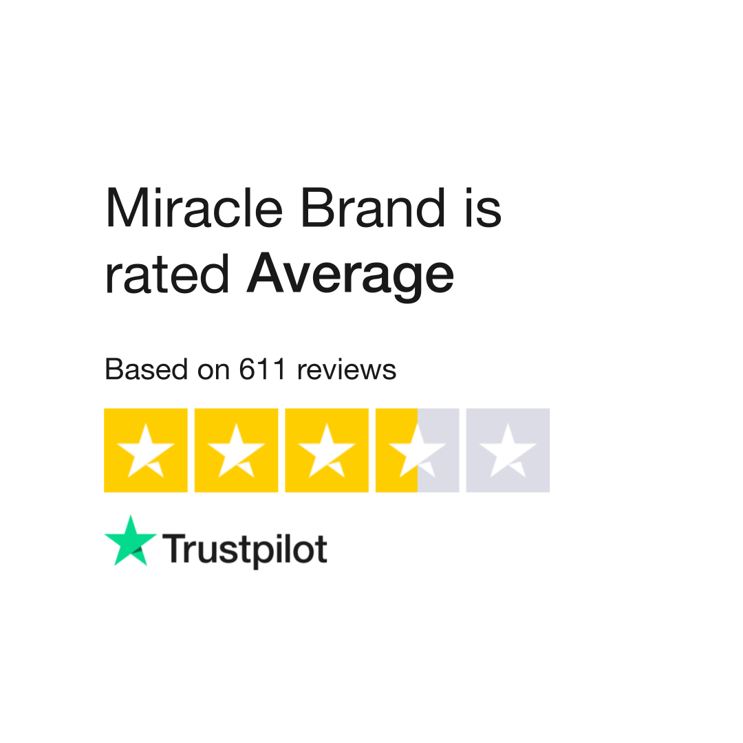 Miracle Brand Reviews  Read Customer Service Reviews of www.miraclebrand.co