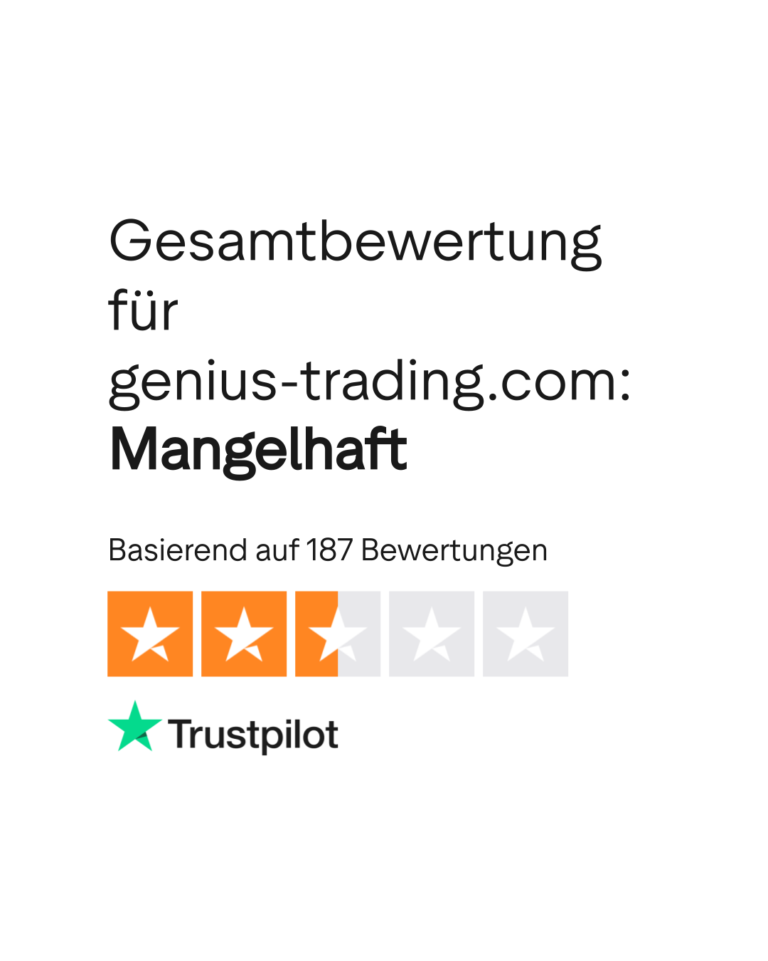 Bewertungen zu genius-trading.com | Lesen Sie Kundenbewertungen zu www. genius-trading.com
