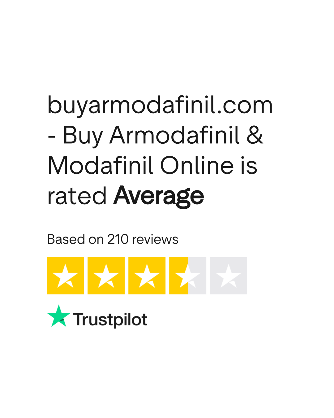 buyarmodafinil.com - Buy Armodafinil & Modafinil Online Reviews | Read  Customer Service Reviews of buyarmodafinil.com | 3 of 10