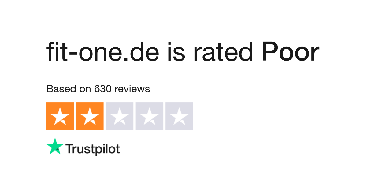 fit-one.de Reviews  Read Customer Service Reviews of www.fit-one.de