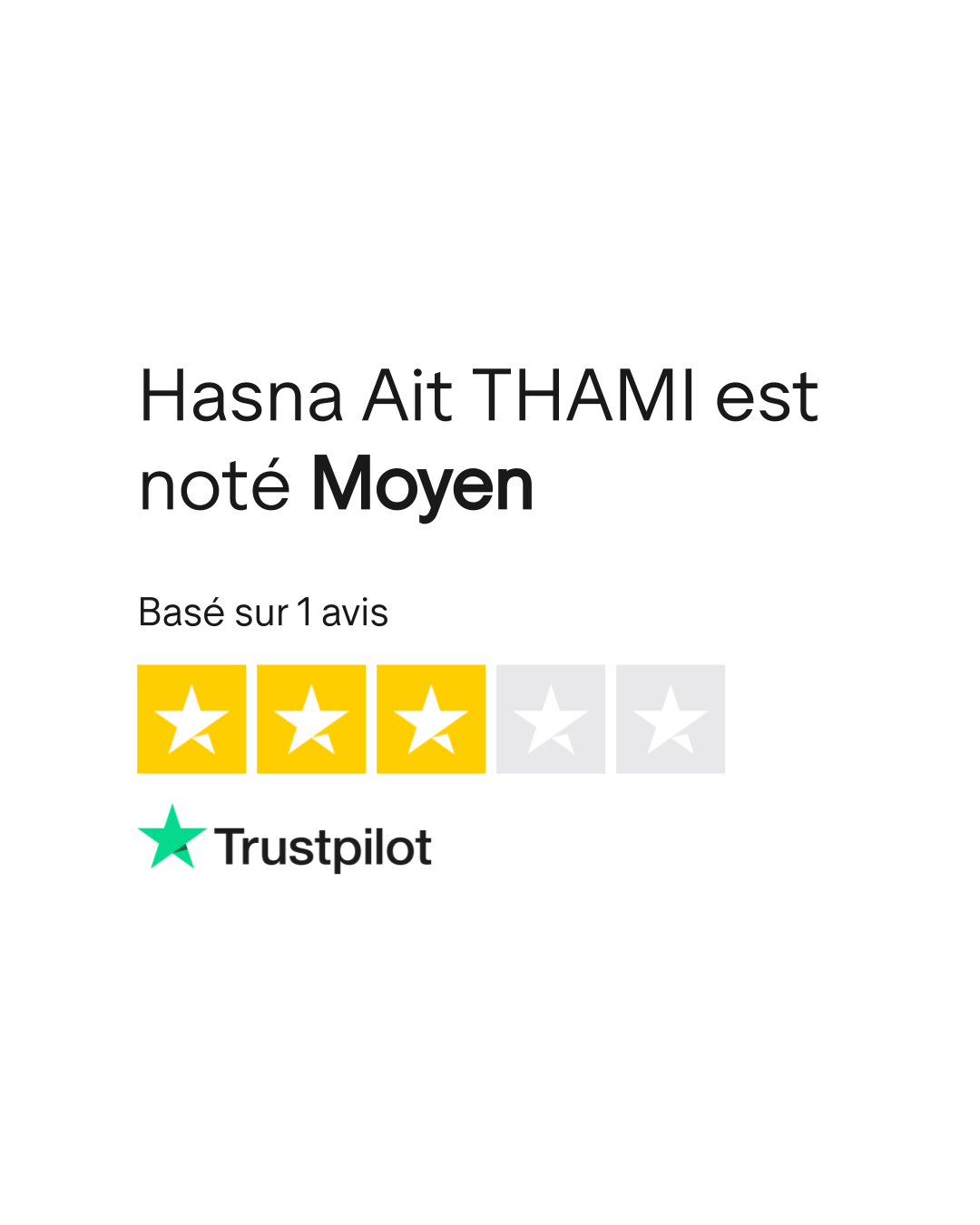 Avis de Hasna Ait THAMI | Lisez les avis marchands de www.zynecoin.io