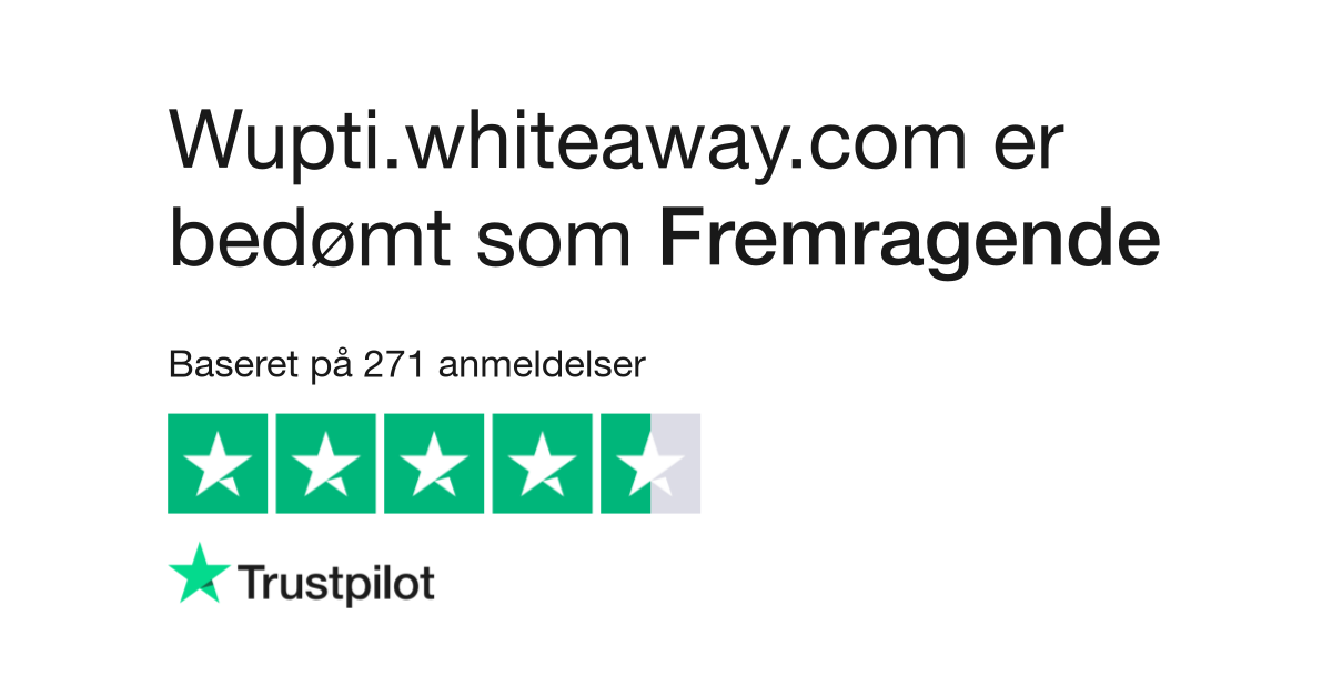 Kaptajn brie At placere Antage Anmeldelser af Wupti.whiteaway.com | Læs kundernes anmeldelser af wupti.whiteaway.dk  | 2 af 14