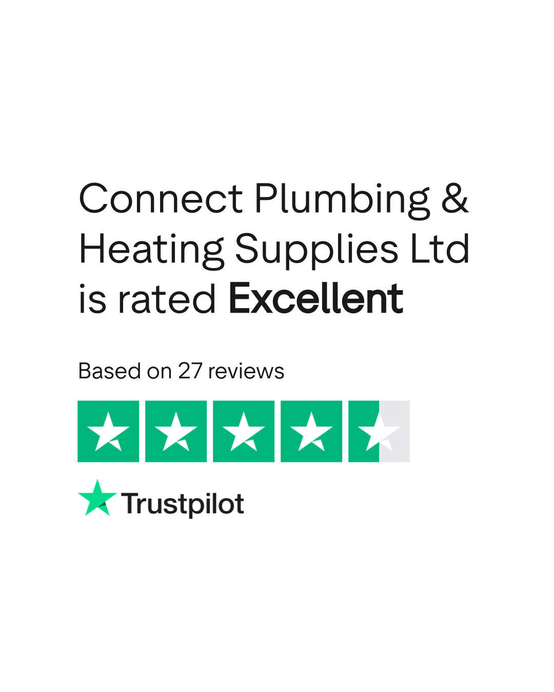 Connect Plumbing & Heating Supplies Ltd Reviews Read Customer Service
