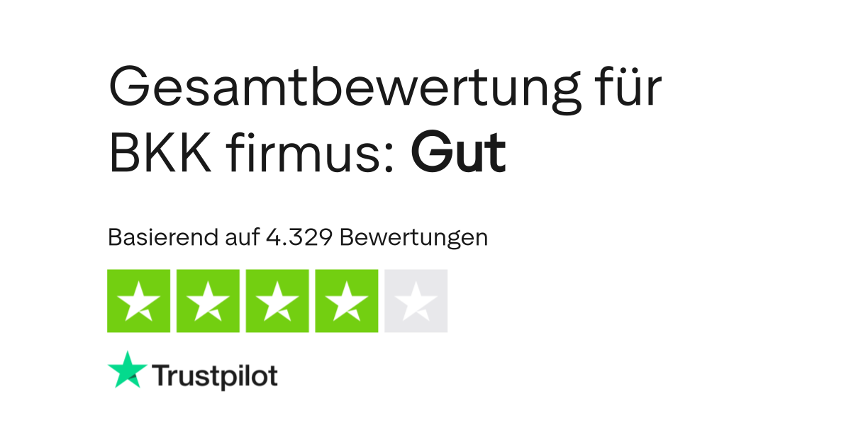 Bewertungen zu BKK firmus Lesen Sie