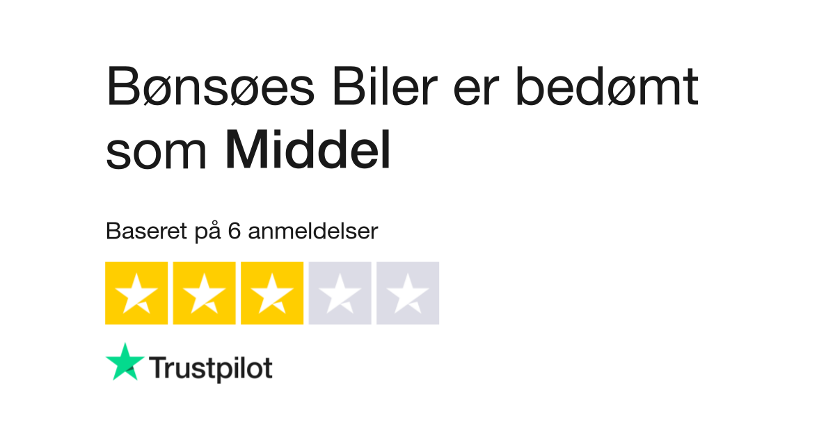 Anmeldelser af Biler | Læs kundernes anmeldelser af www.bonsoe.dk