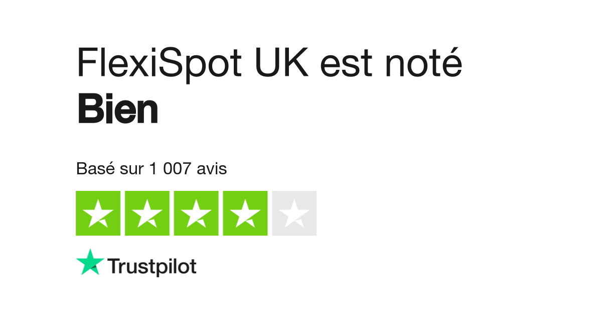 Trustpilot flexispot discount