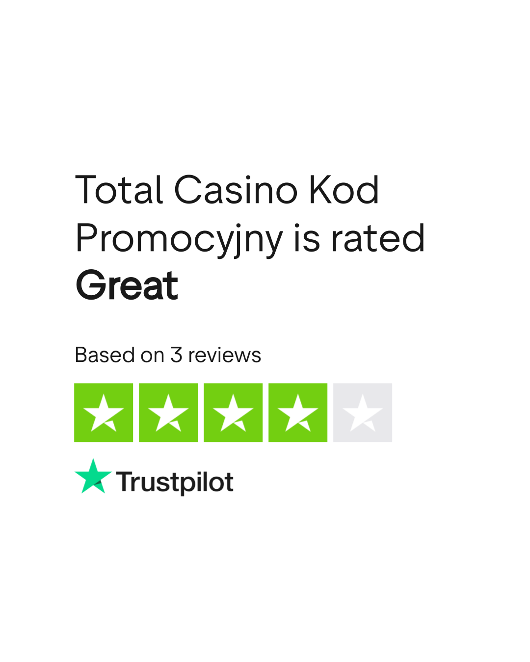Ocena Total Casino na Trustpilot