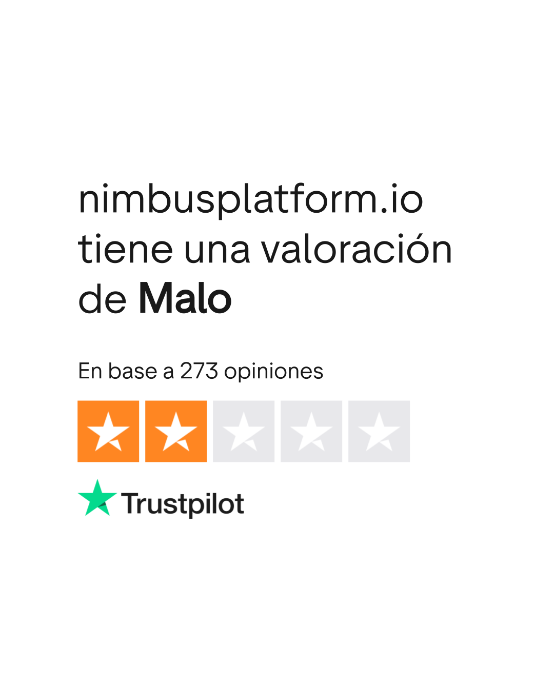 Opiniones sobre nimbusplatform.io | Lee las opiniones sobre el servicio de  nimbusplatform.io