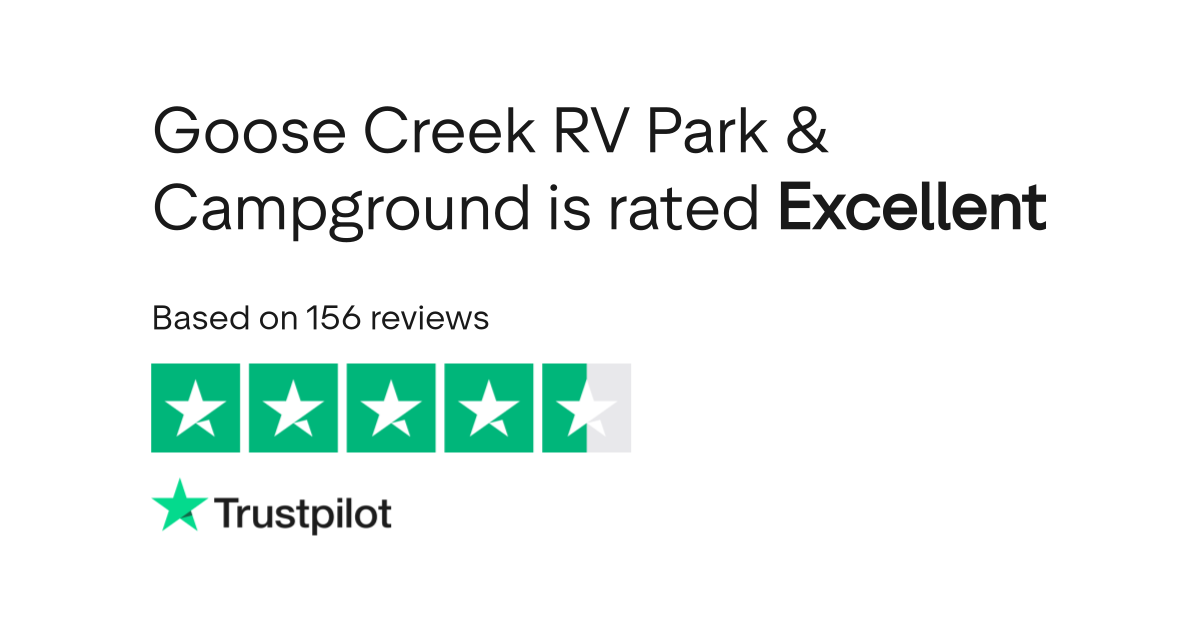 Goose Creek RV Park & Campground Reviews Read Customer Service