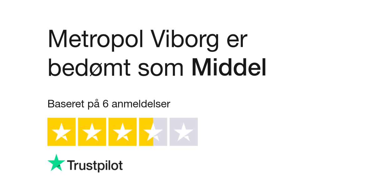 Renovering rekruttere grad Anmeldelser af Metropol Viborg | Læs kundernes anmeldelser af metropol- viborg.dk