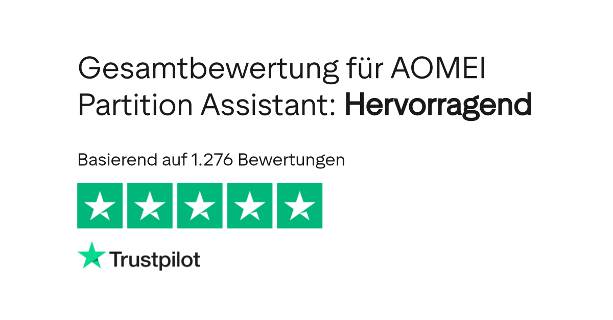 Bewertungen zu AOMEI Partition Assistant | Lesen Sie Kundenbewertungen ...