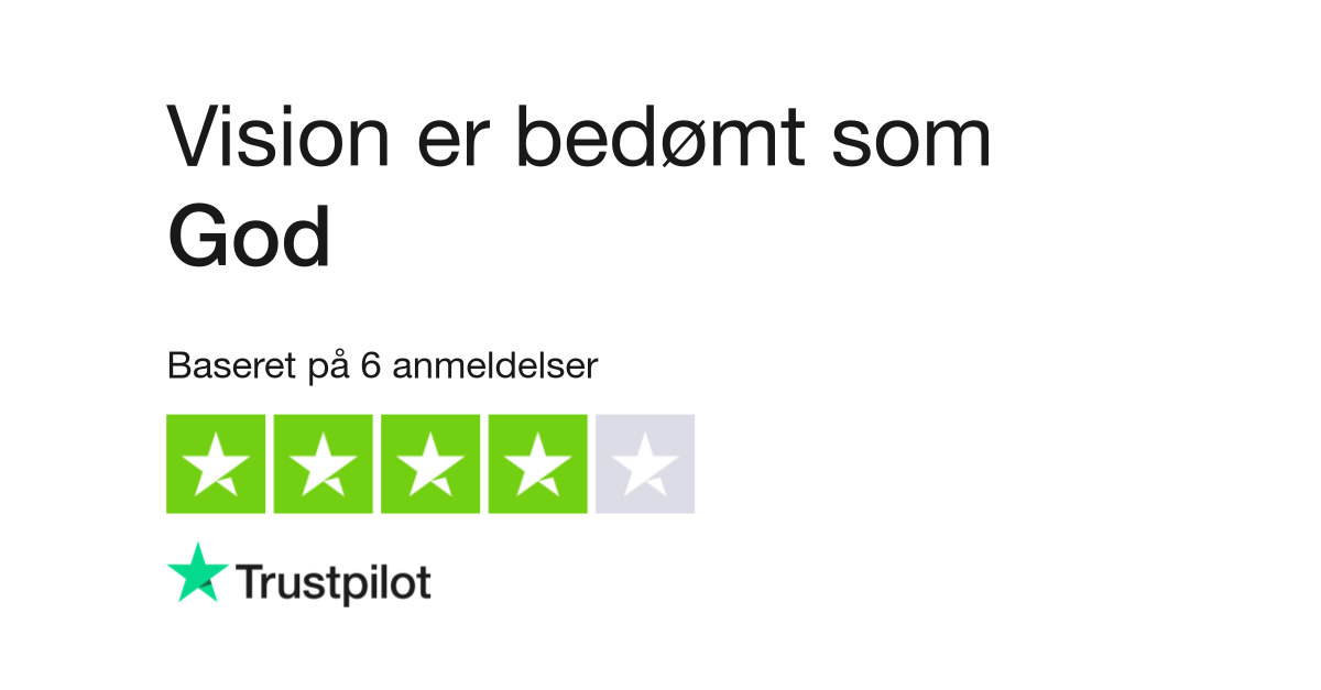 Anmeldelser af Vision | Læs kundernes anmeldelser smartstil.dk