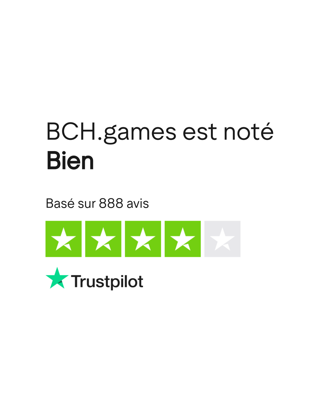 Avis de BCH.games | Lisez les avis marchands de bch.games