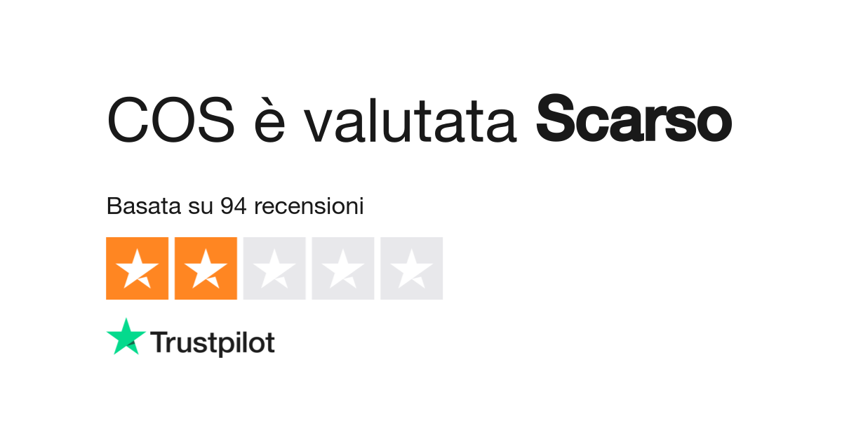 Cos 2025 abbigliamento recensioni