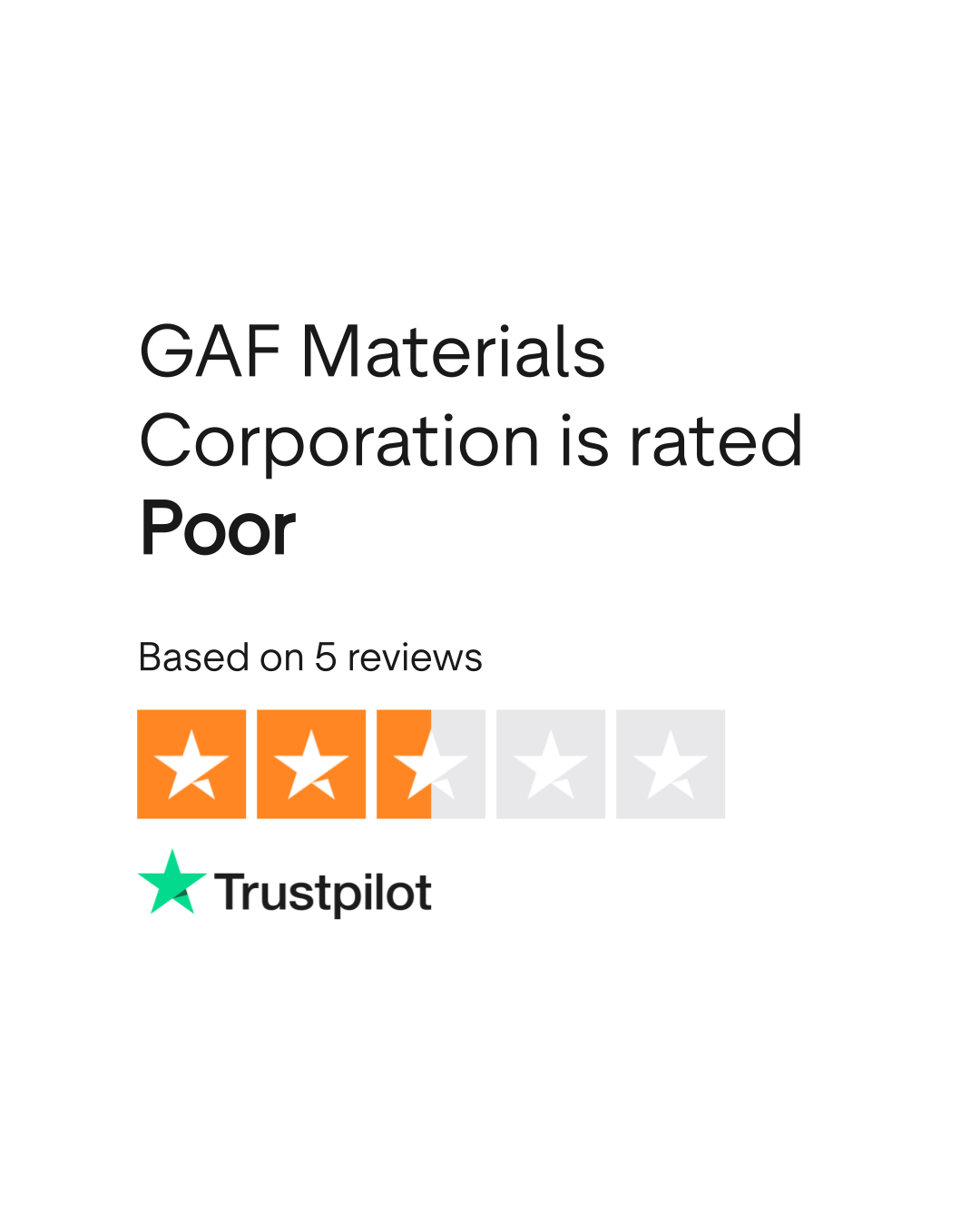 GAF Materials Corporation Reviews Read Customer Service Reviews of