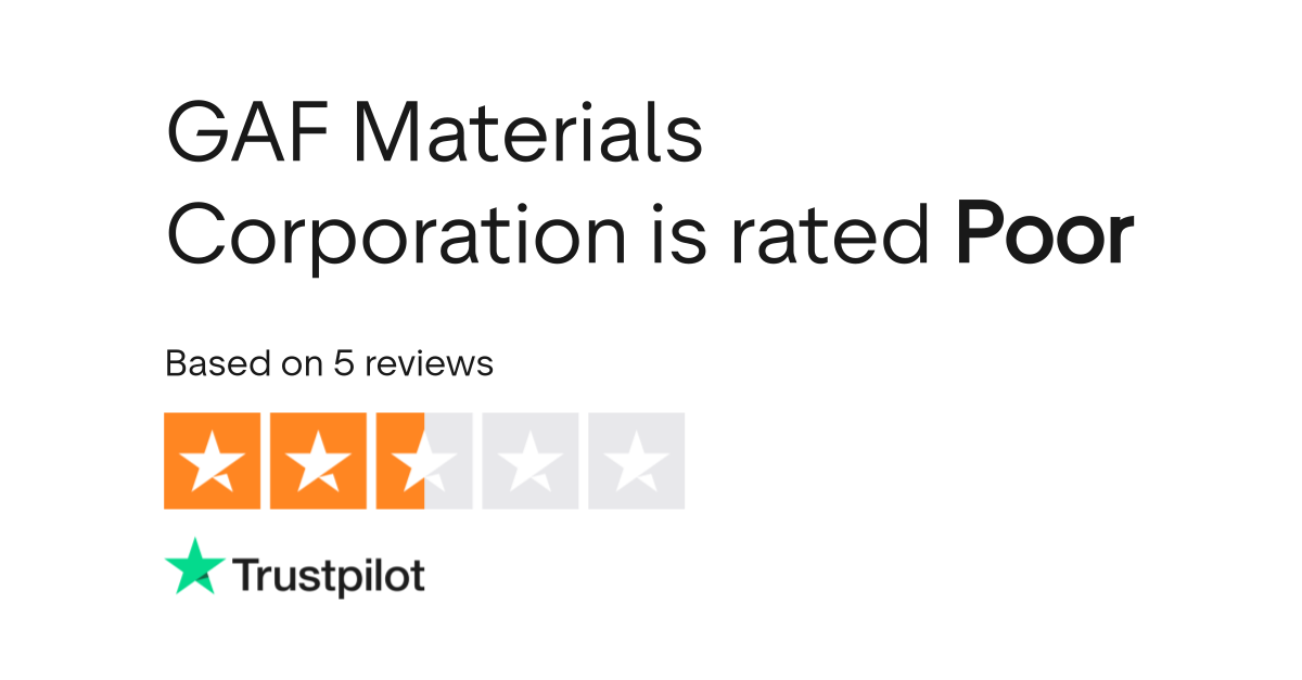 GAF Materials Corporation Reviews Read Customer Service Reviews of