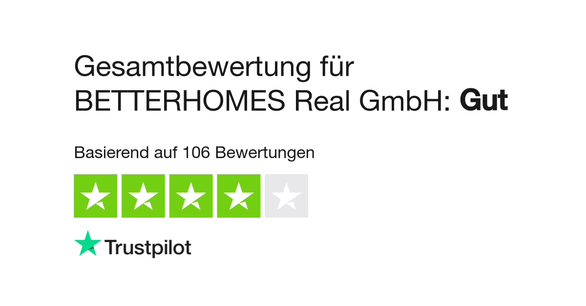 Bewertungen zu BETTERHOMES Real GmbH | Lesen Sie Kundenbewertungen zu