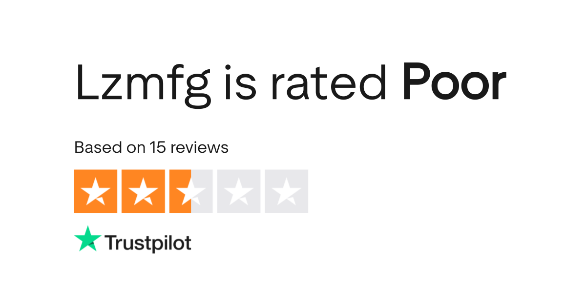 Lzmfg Reviews | Read Customer Service Reviews of www.lzmfg.com
