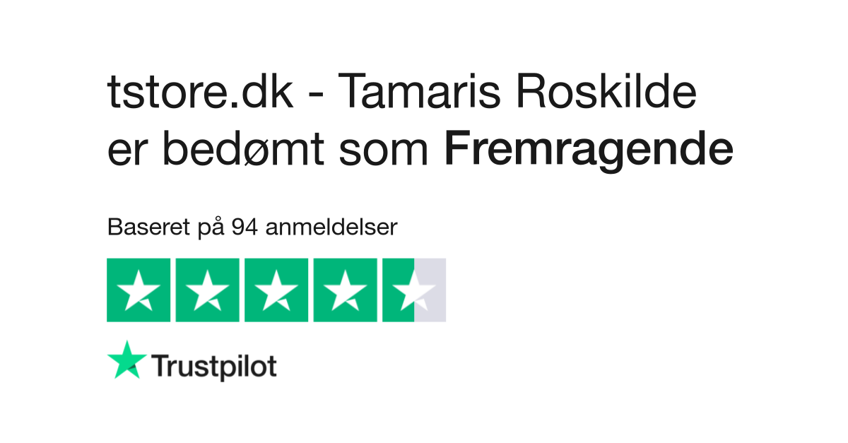 håndled indarbejde instinkt Anmeldelser af tstore.dk - Tamaris Roskilde | Læs kundernes anmeldelser af  tstore.dk