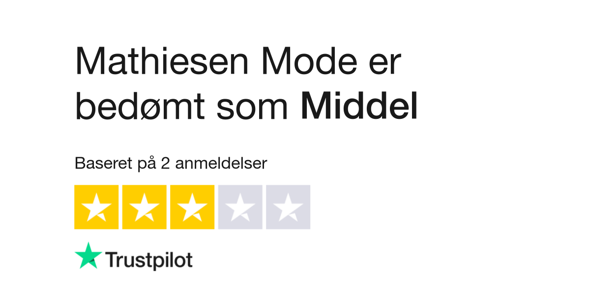 Indeholde last Åre Anmeldelser af Mathiesen Mode | Læs kundernes anmeldelser af www.mathiesen -mode.dk