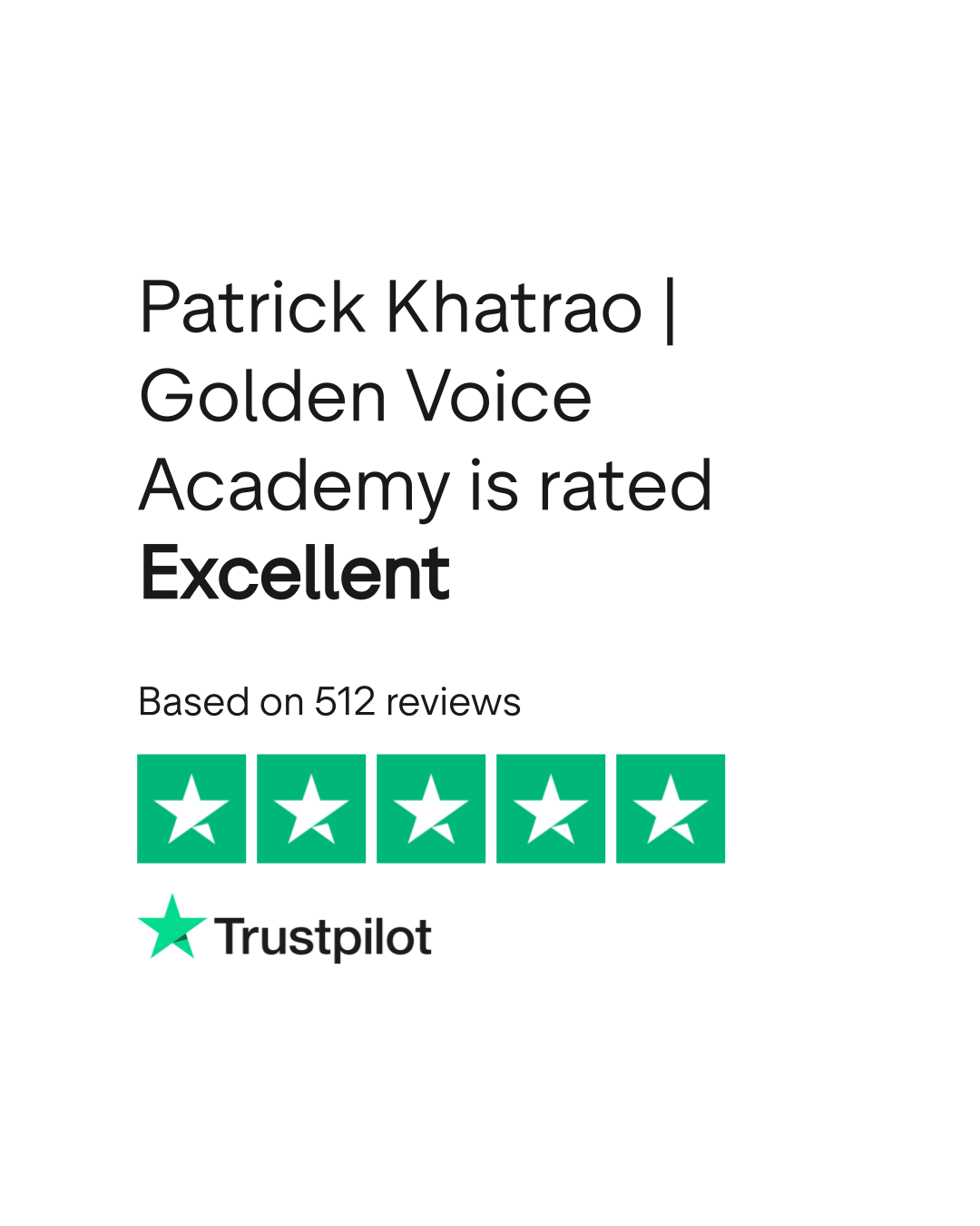 Patrick Khatrao Golden Voice Academy Reviews Read Customer Service Reviews of