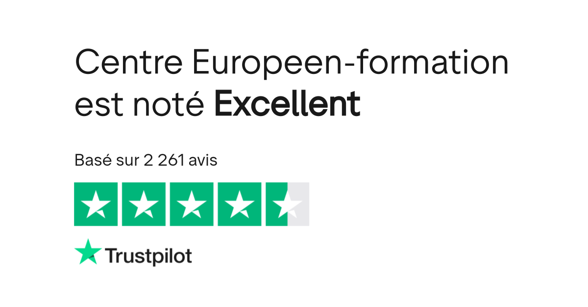 Avis de Centre Europeenformation Lisez les avis marchands de www.centreeuropeenformation.fr