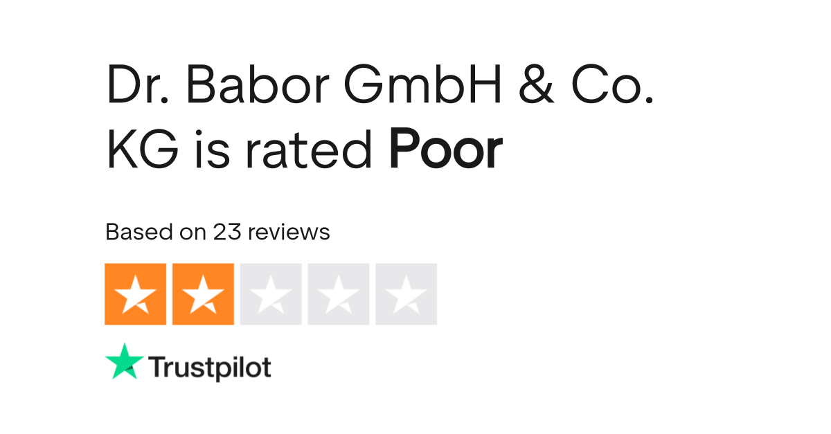 Dr. Babor GmbH & Co. KG Reviews Read Customer Service Reviews of de
