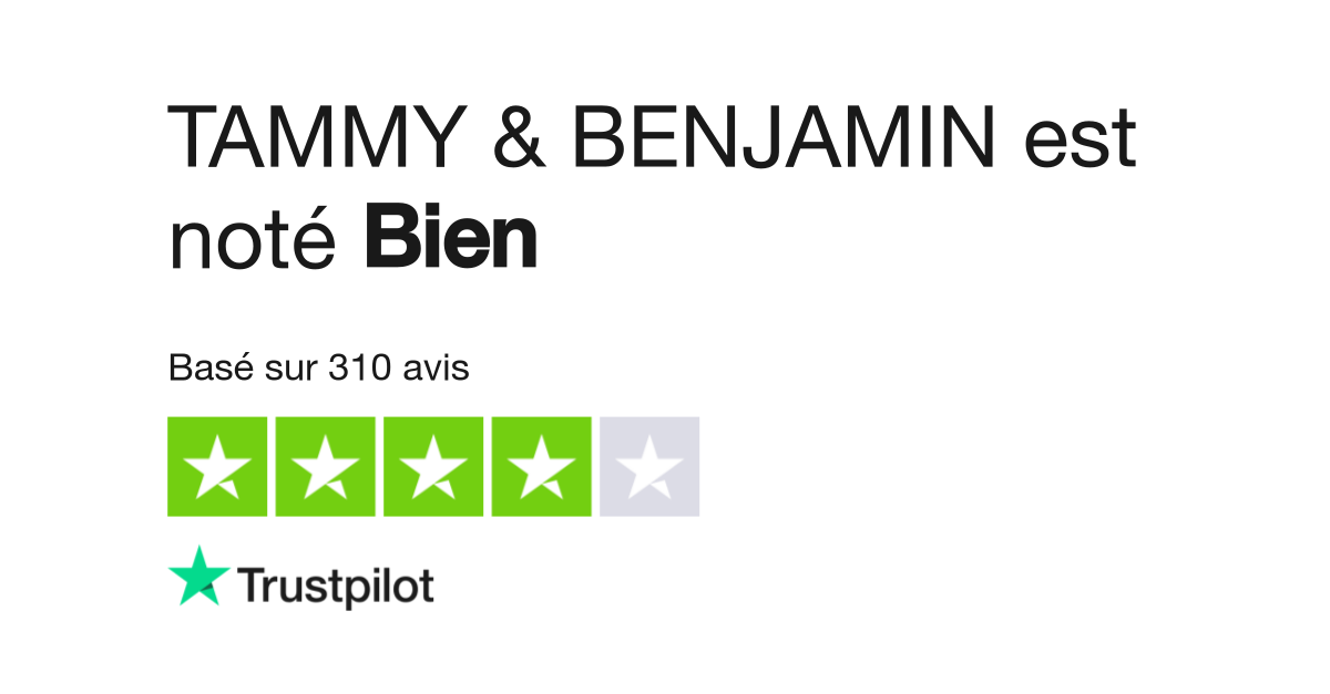 Tammy et benjamin clearance soldes