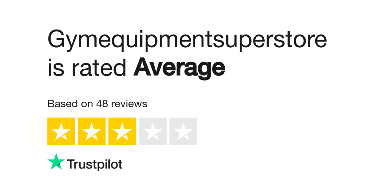 Trustpilot 2025 fitness superstore