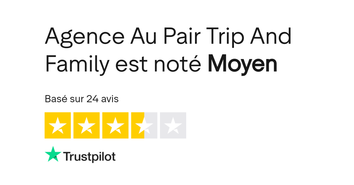 Avis de Agence Au Pair Trip And Family | Lisez les avis marchands de trip-and-family.com