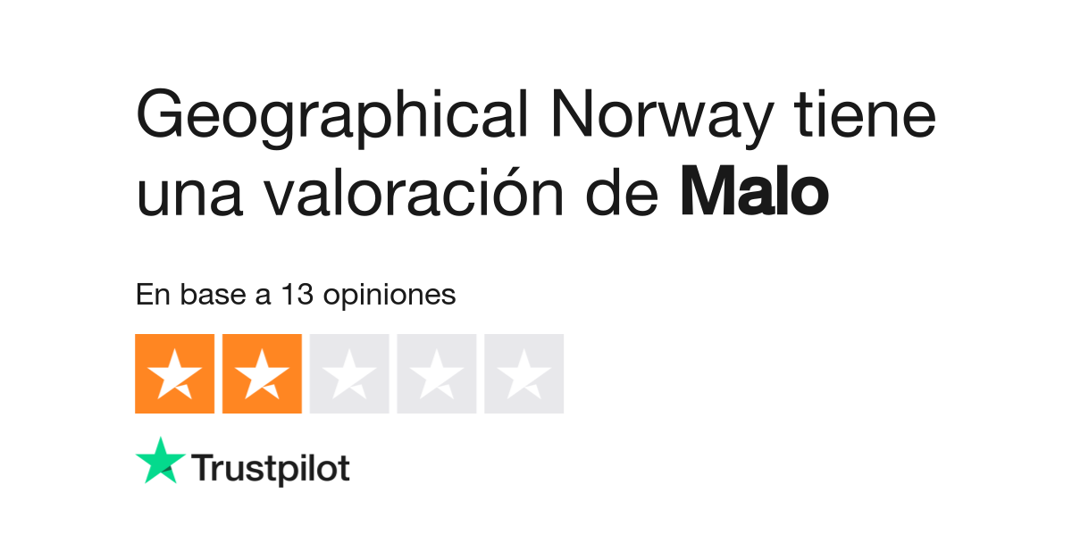 Tallas geographical best sale norway opiniones