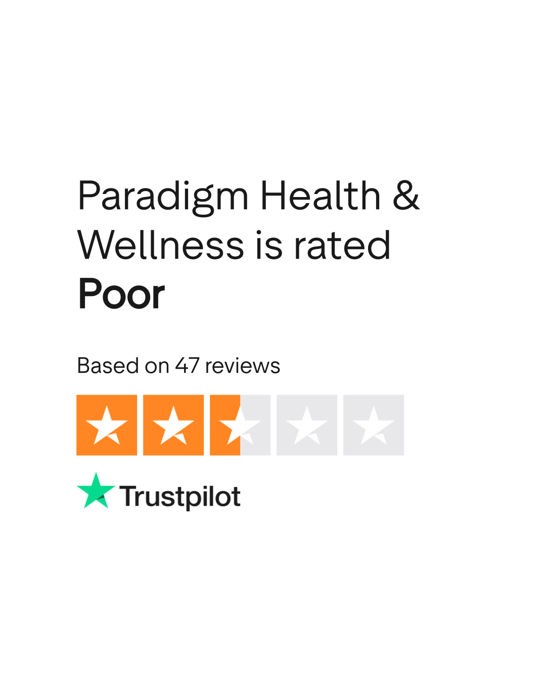 Paradigm Health & Wellness Reviews Read Customer Service Reviews of