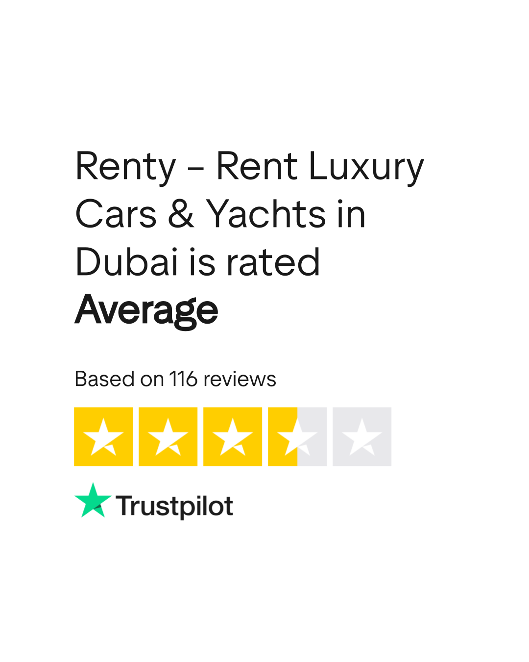 Renty Rent Luxury car in Dubai Reviews Read Customer Service