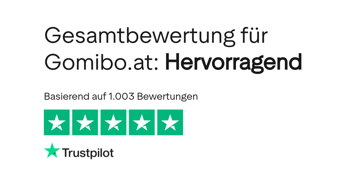 Bewertungen zu Gomibo.at Lesen Sie Kundenbewertungen zu gomibo.at