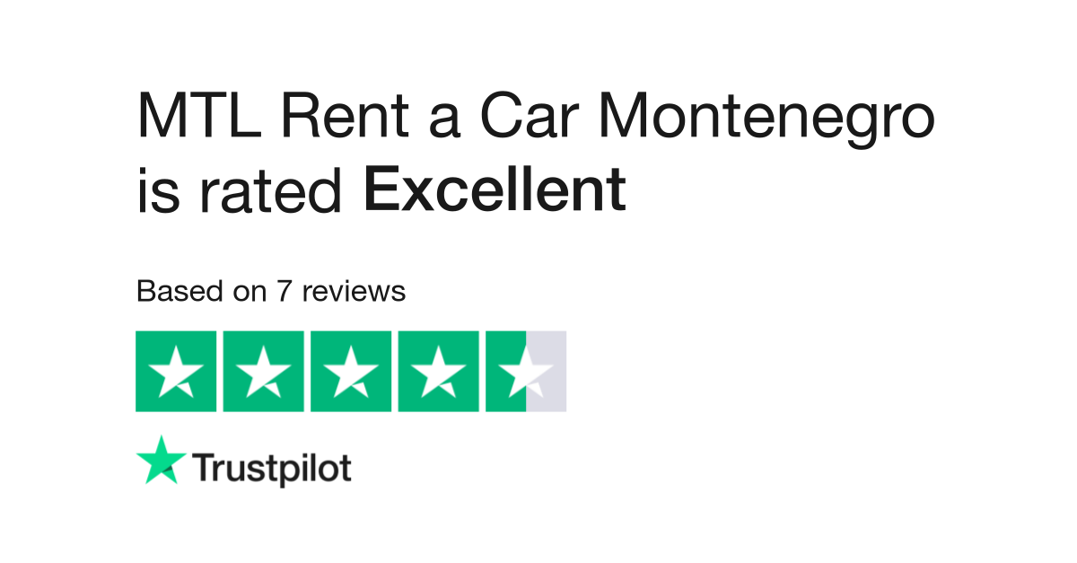 MTL Rent a Car Montenegro Reviews Read Customer Service Reviews of