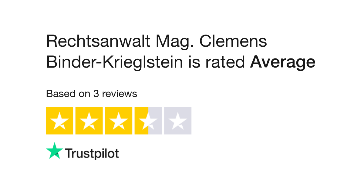 Rechtsanwalt Mag. Clemens Binder-Krieglstein Reviews | Read Customer ...