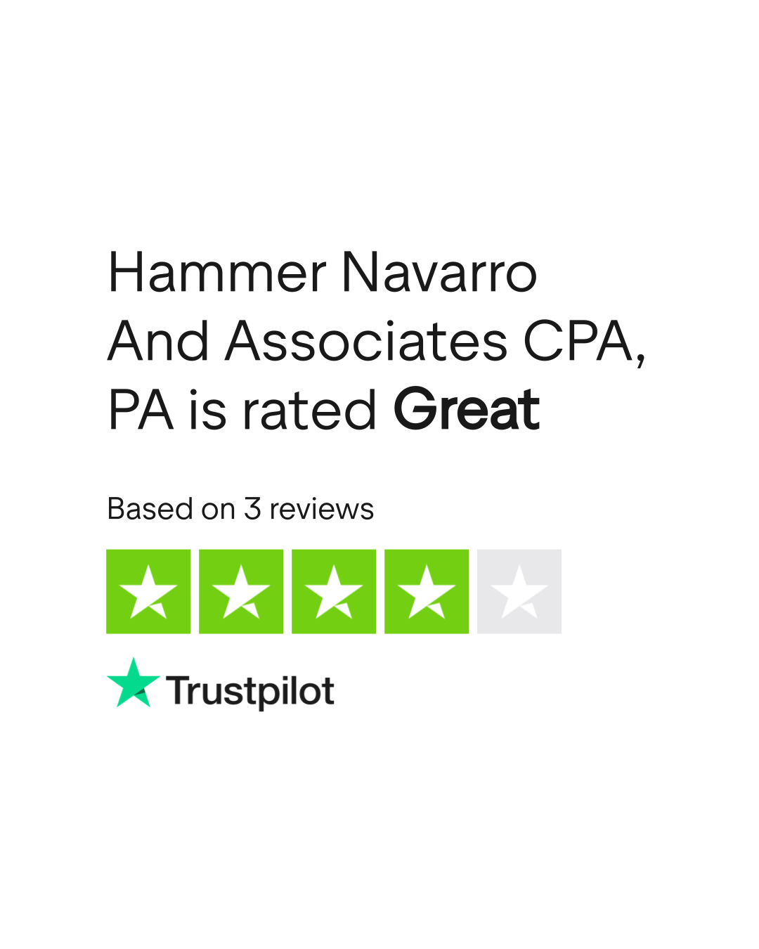 Hammer Navarro And Associates CPA, PA Reviews Read Customer Service