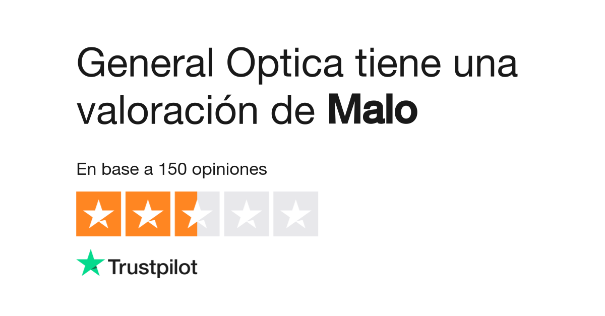 Opiniones sobre General Optica Lee las opiniones sobre el