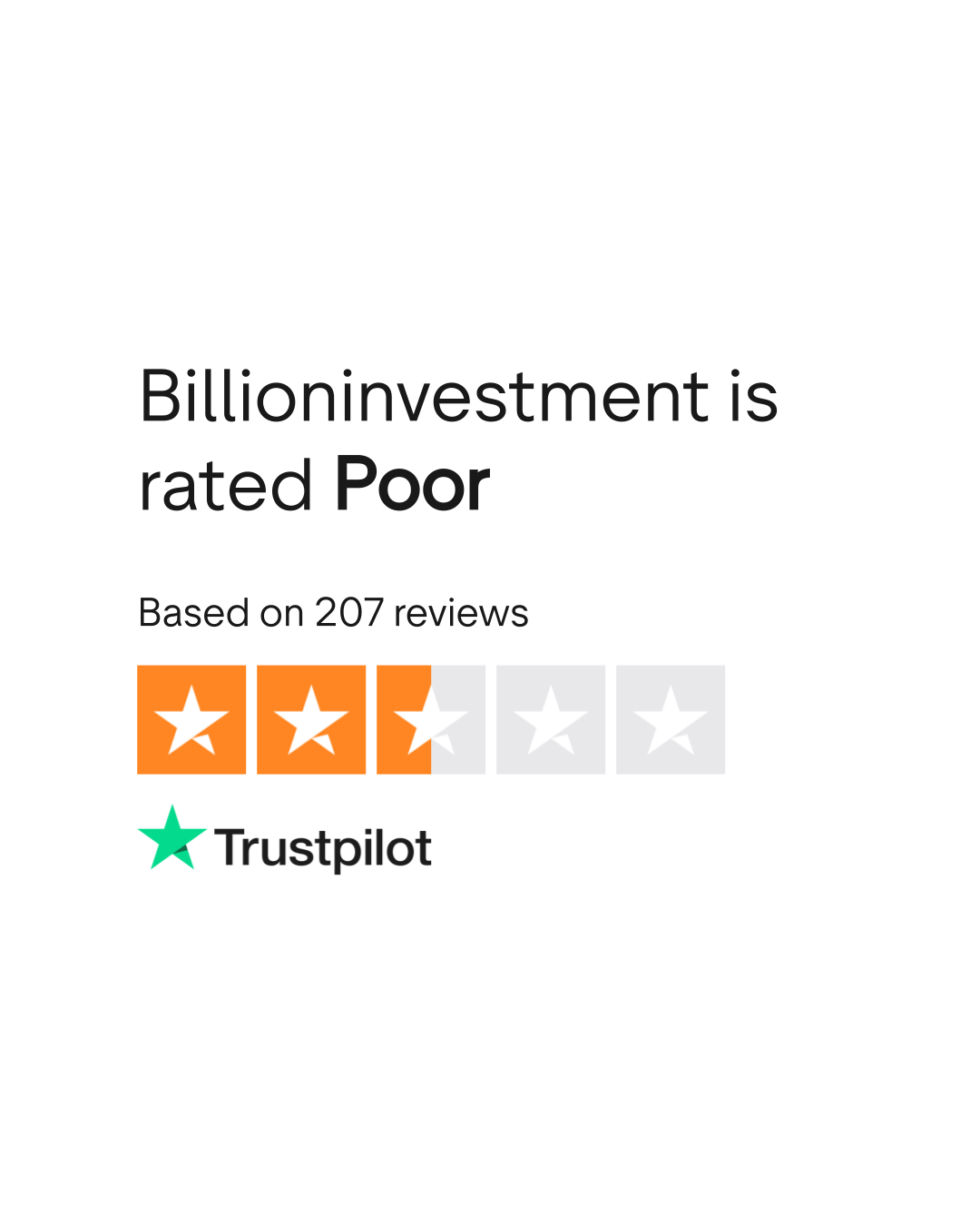 Billioninvestment Reviews | Read Customer Service Reviews of  billioninvestment.com