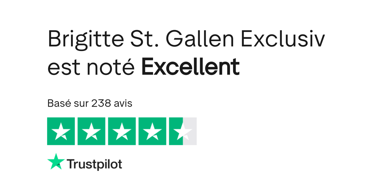 Avis de Brigitte St. Gallen Exclusiv Lisez les avis marchands de www