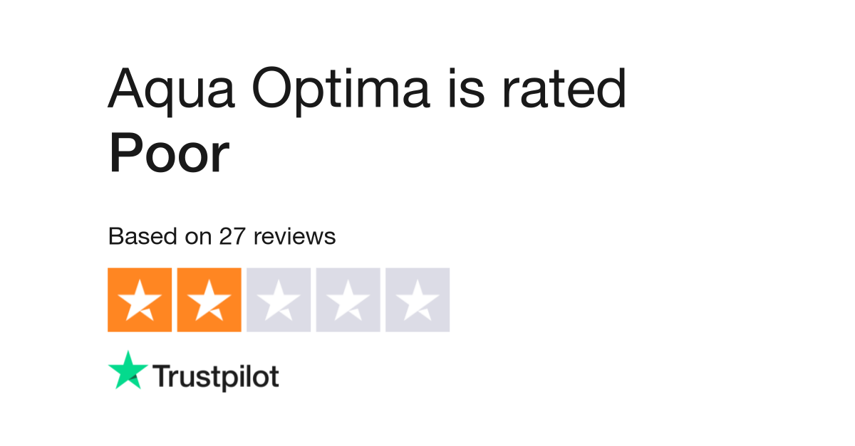 Aqua Optima Reviews  Read Customer Service Reviews of aqua-optima.com