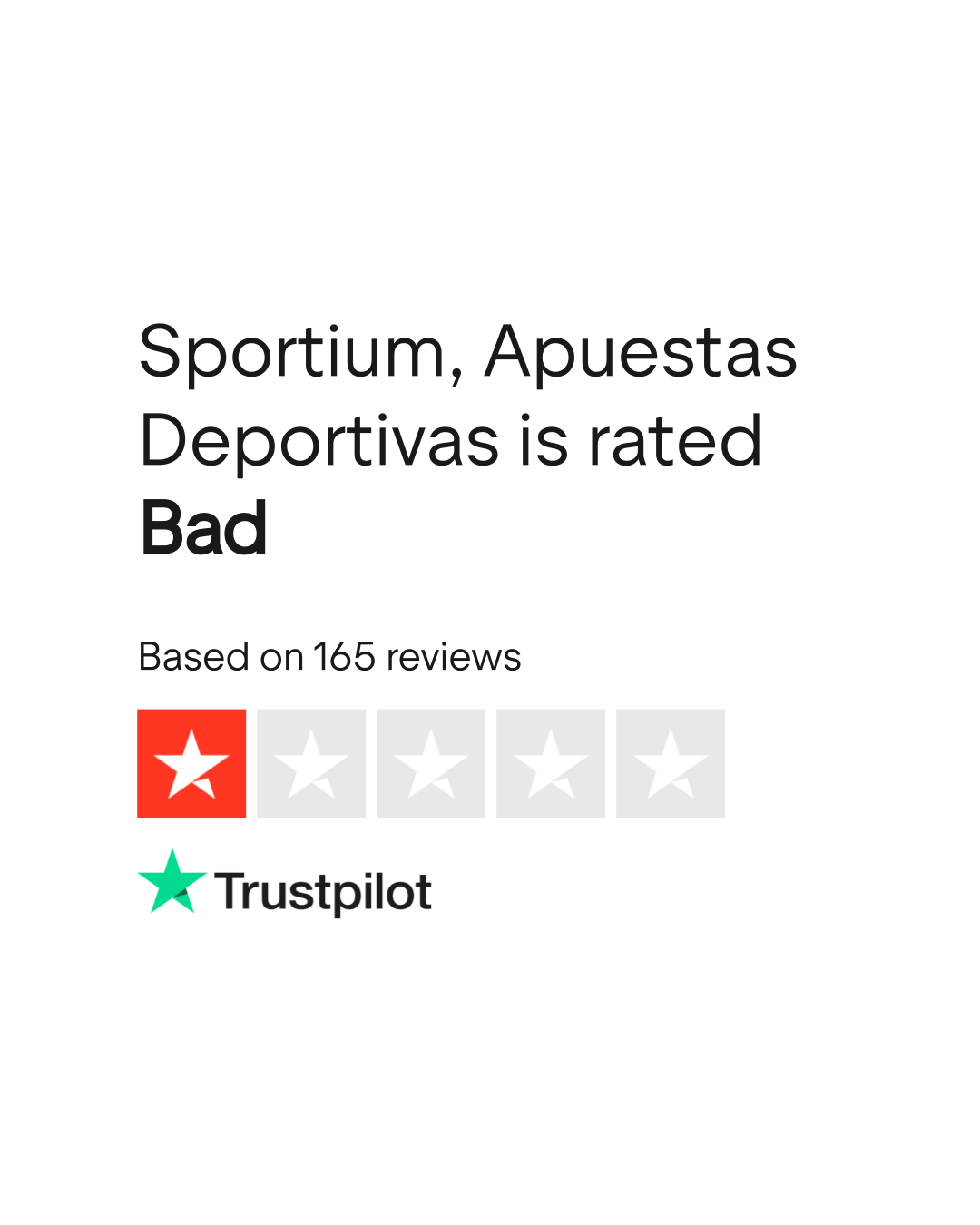 Valutazione Trustpilot Sportium