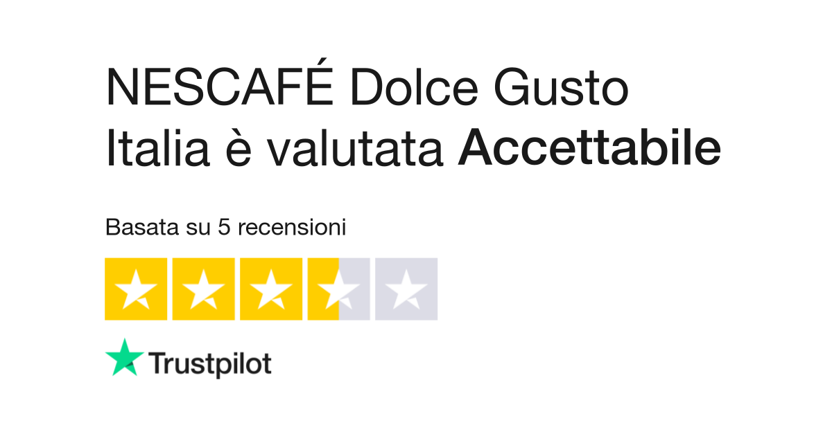 NESCAFÉ Dolce Gusto Italia  Leggi le recensioni dei servizi di